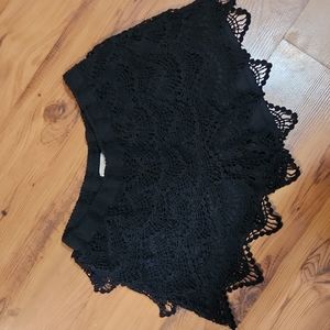 Black, lace, shorts
